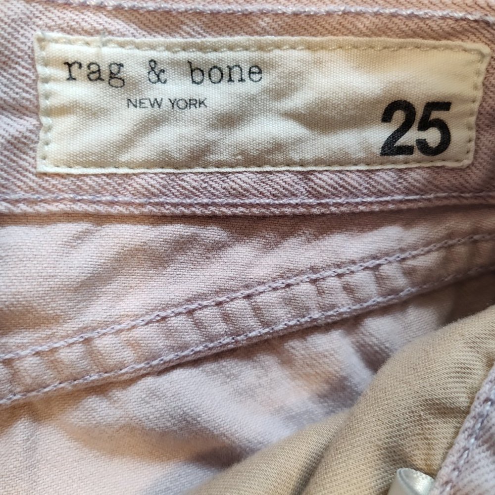 Ladies Denim Cut-Off Festival Shorts - rag & bone - Lilac Color - Size 25 - Picture 4 of 5